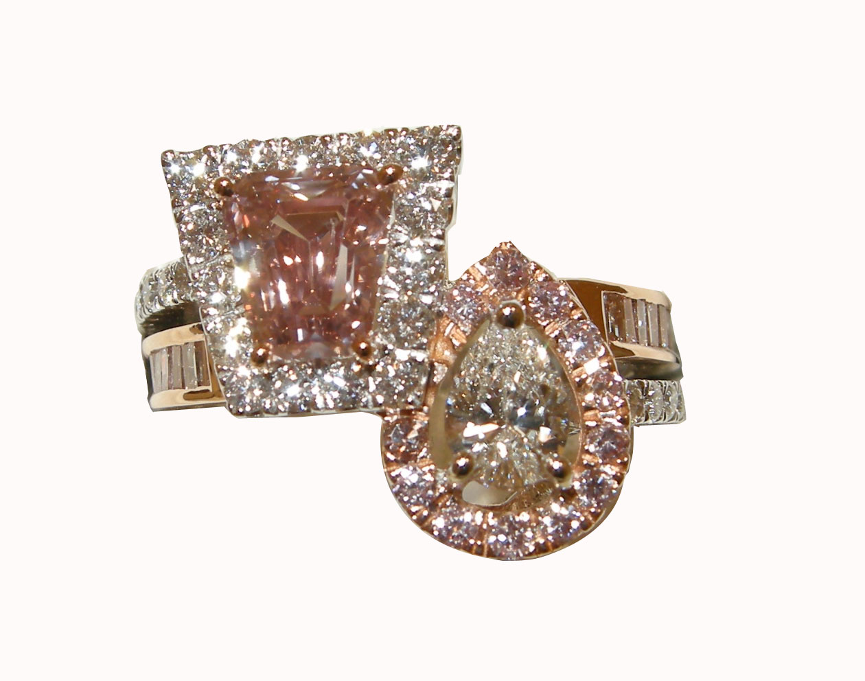 Royal Fancy Flawless and Intense Diamond Ring By Hatta