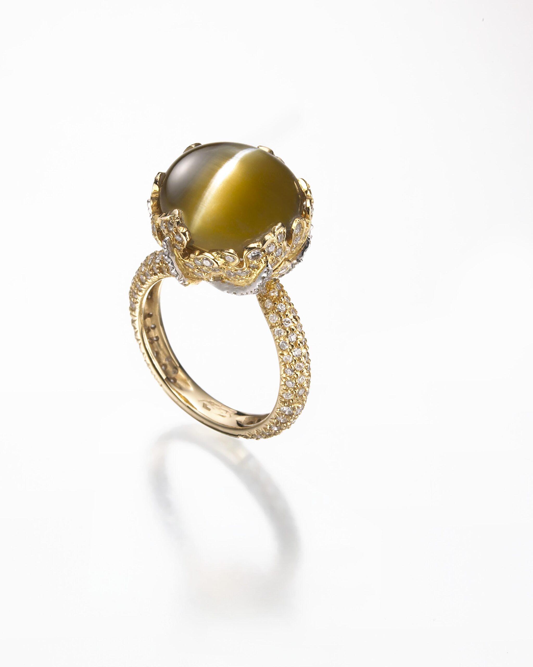 Royal Cats Eye Chrysoberyl Diamond | Ring