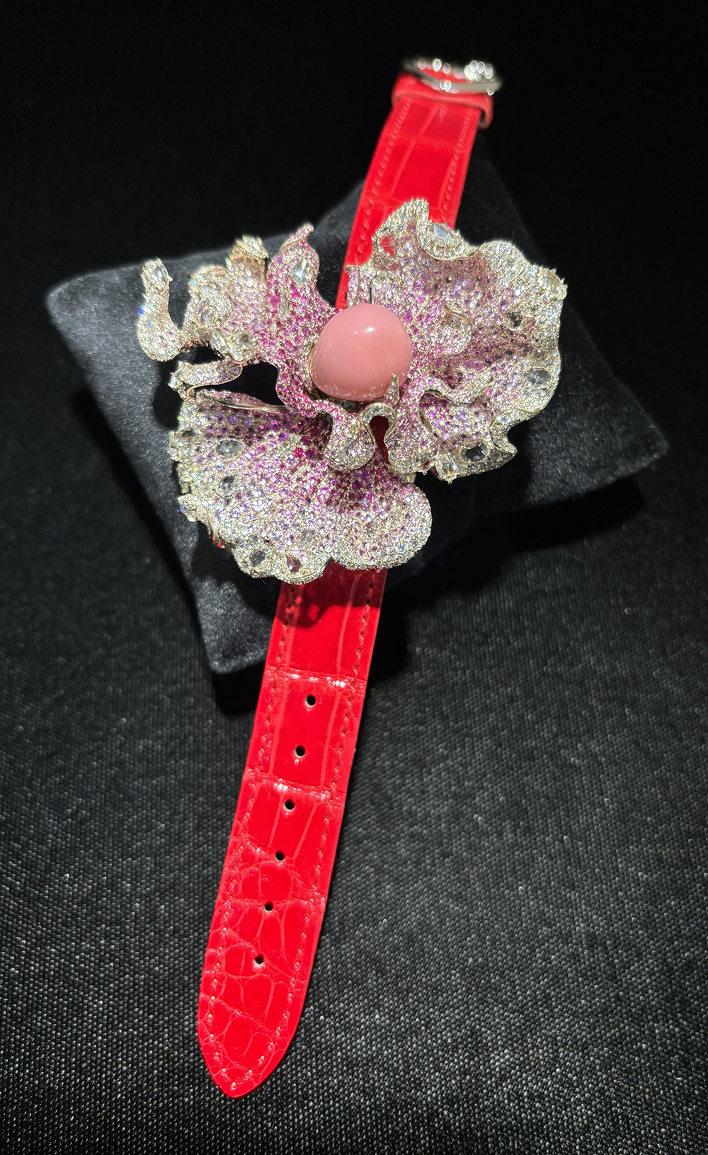 Gold South Sea Pearl and Diamond Brooch