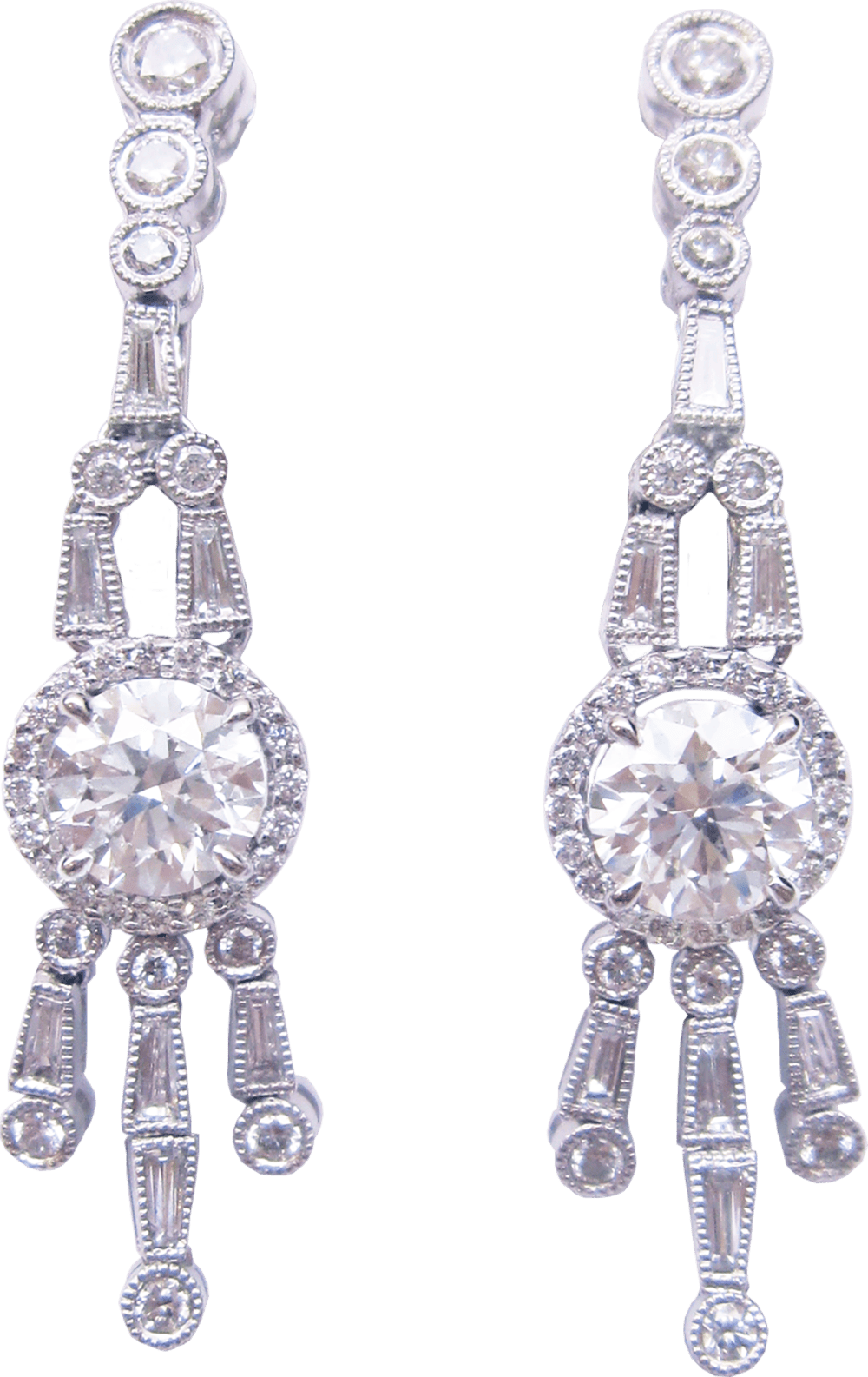 Royal Fancy Flawless and intense Diamond Earrings Suite By Hatta