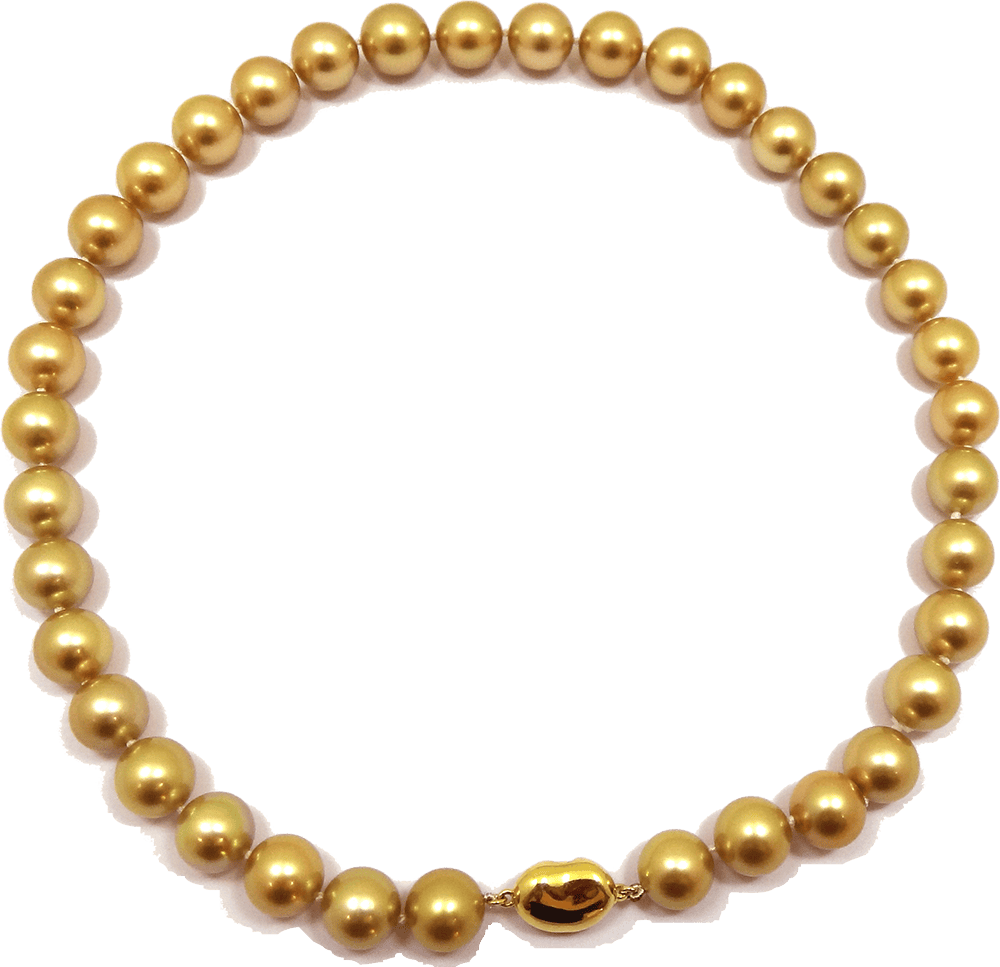 Royal Golden South Sea Pearl Necklace