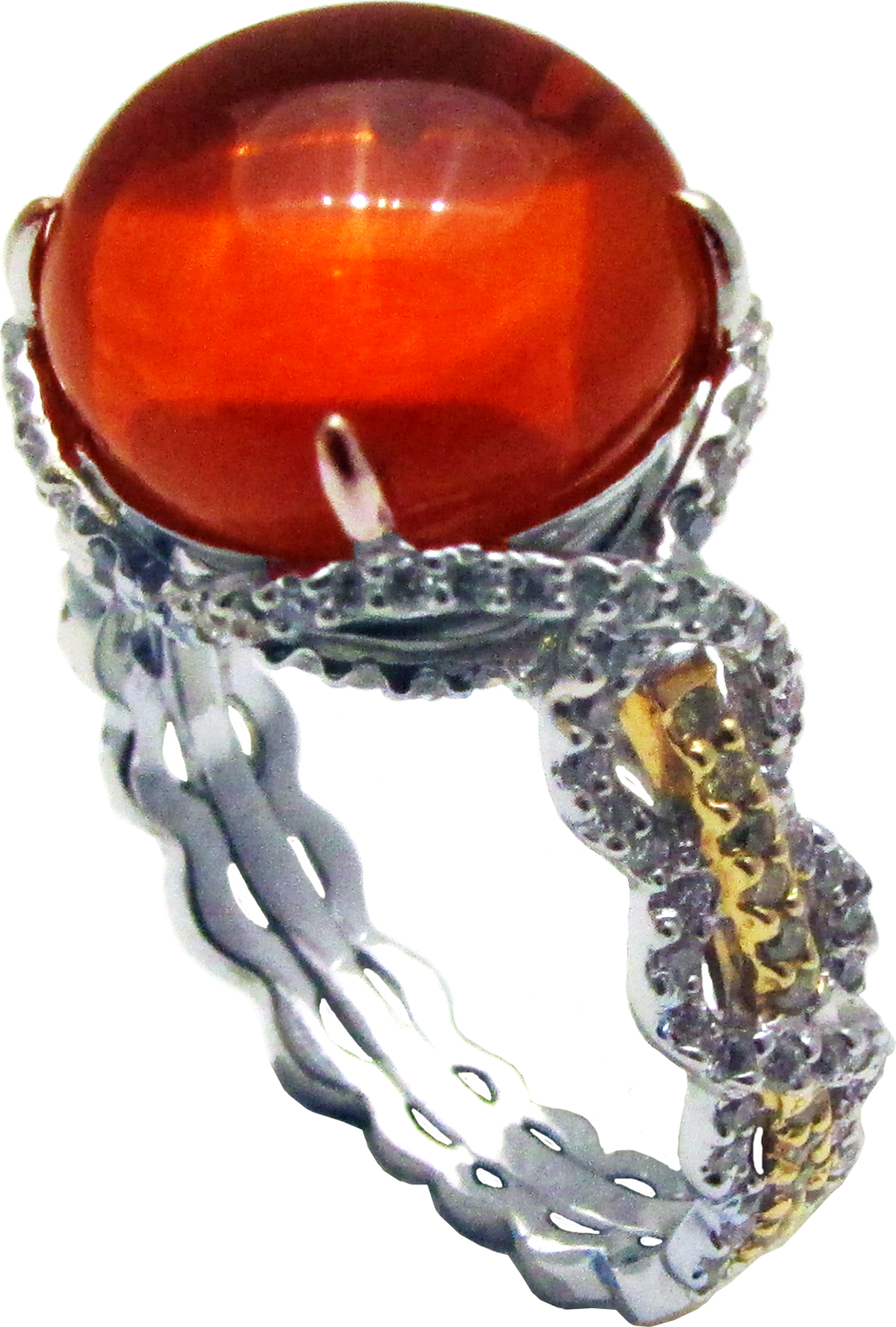 Royal Fancy Flawless and Citrine Ring By Hatta