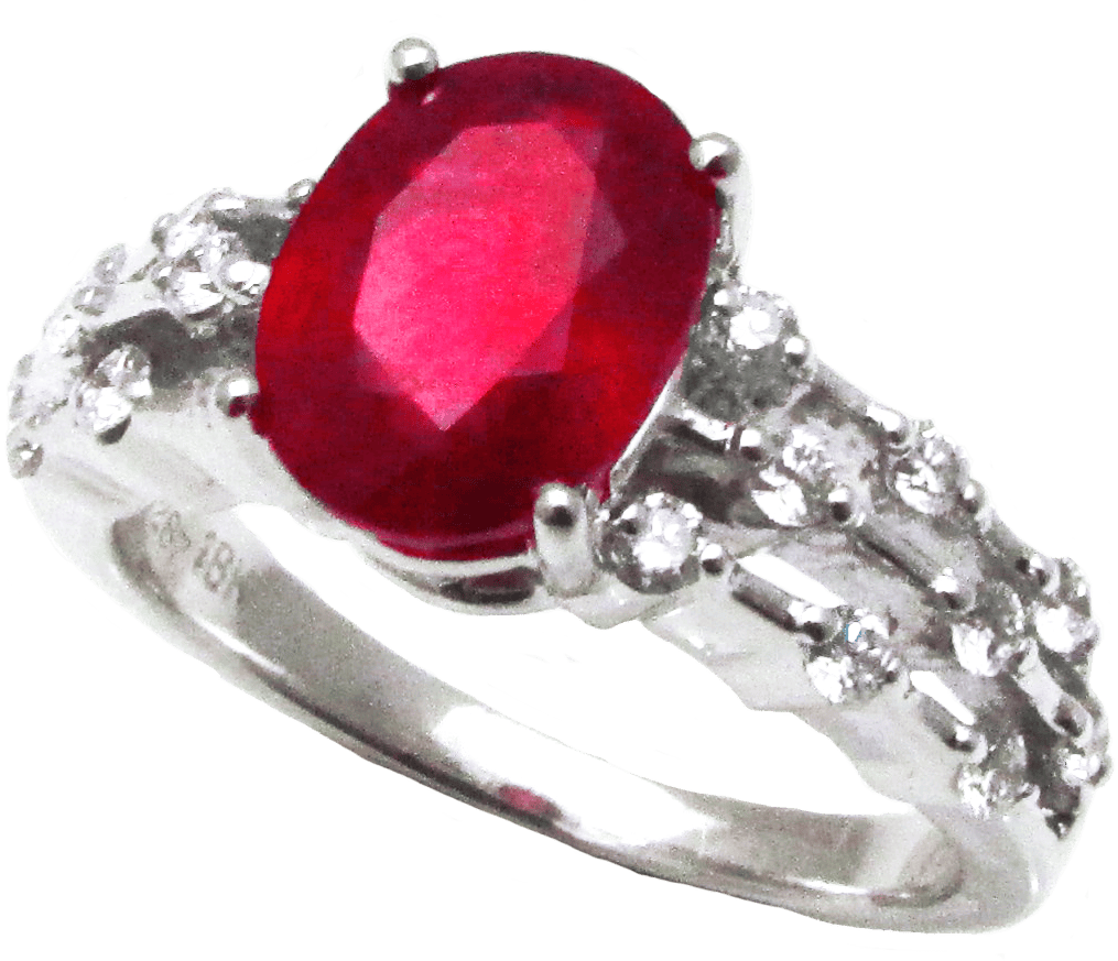Royal Ruby and Diamond Ring
