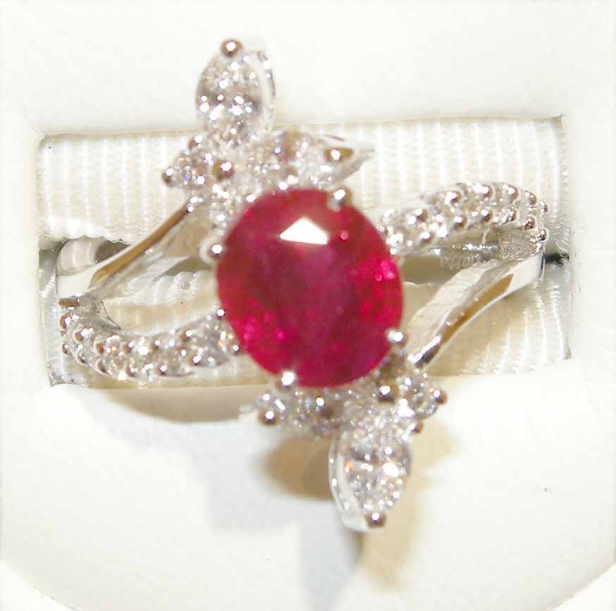 Royal Ruby and Diamond Ring