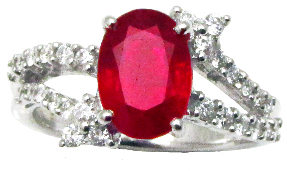 Royal Ruby and Diamond Ring