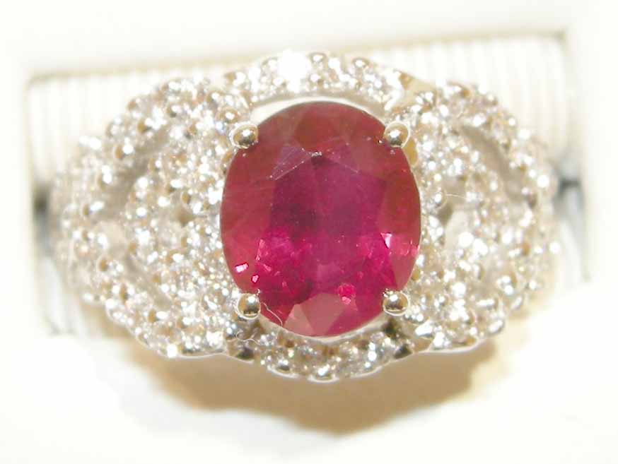 Royal Ruby and Diamond Ring