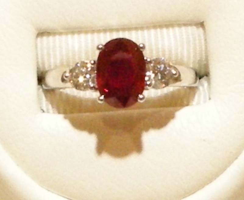 Royal Ruby and Diamond Ring