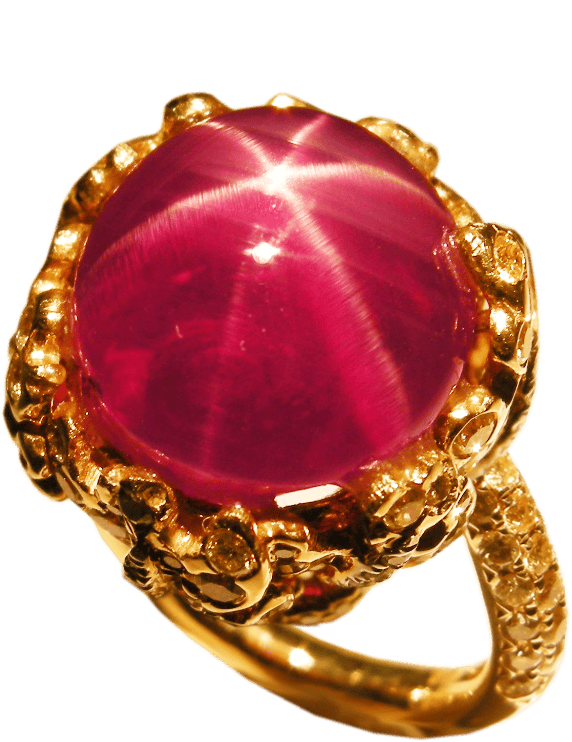 Royal Ruby and Diamond Ring