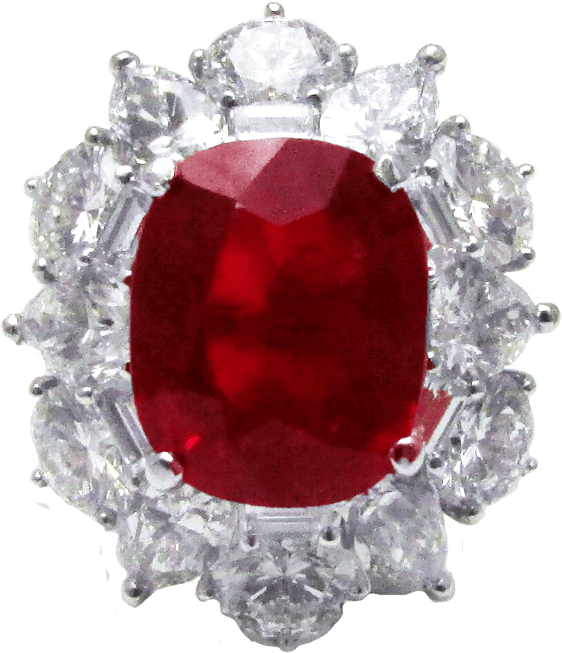 Royal Ruby and Diamond Ring