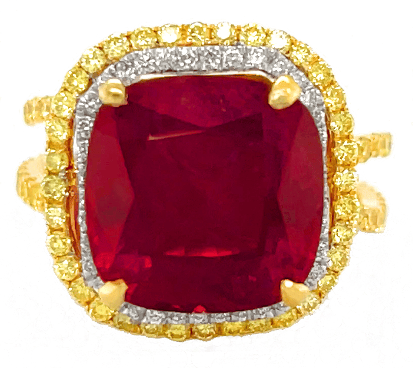 Royal Ruby and Diamond Necklace