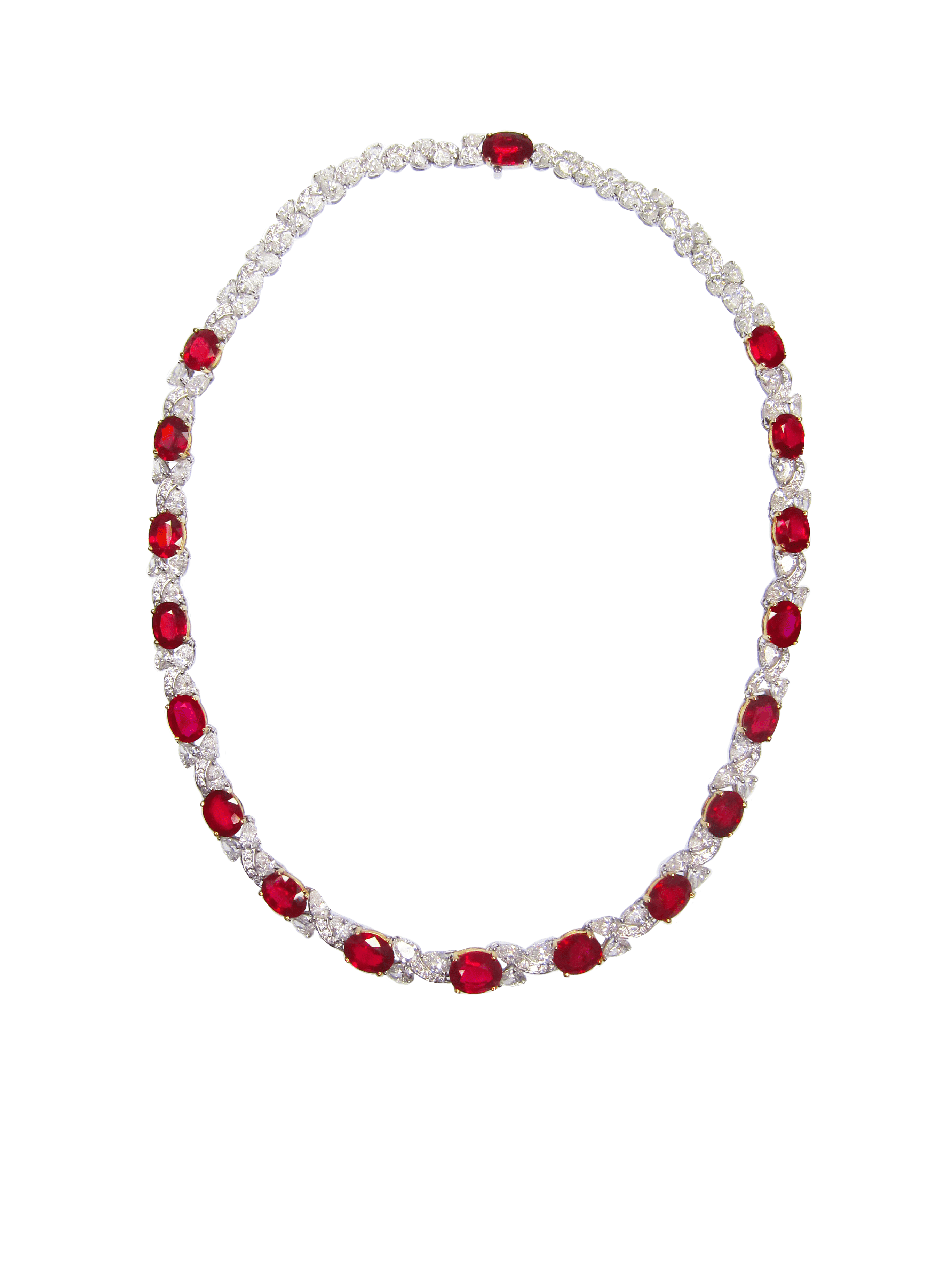 Ruby and Diamond set | Fiery Ruby | Burma Ruby | Diamond Suite