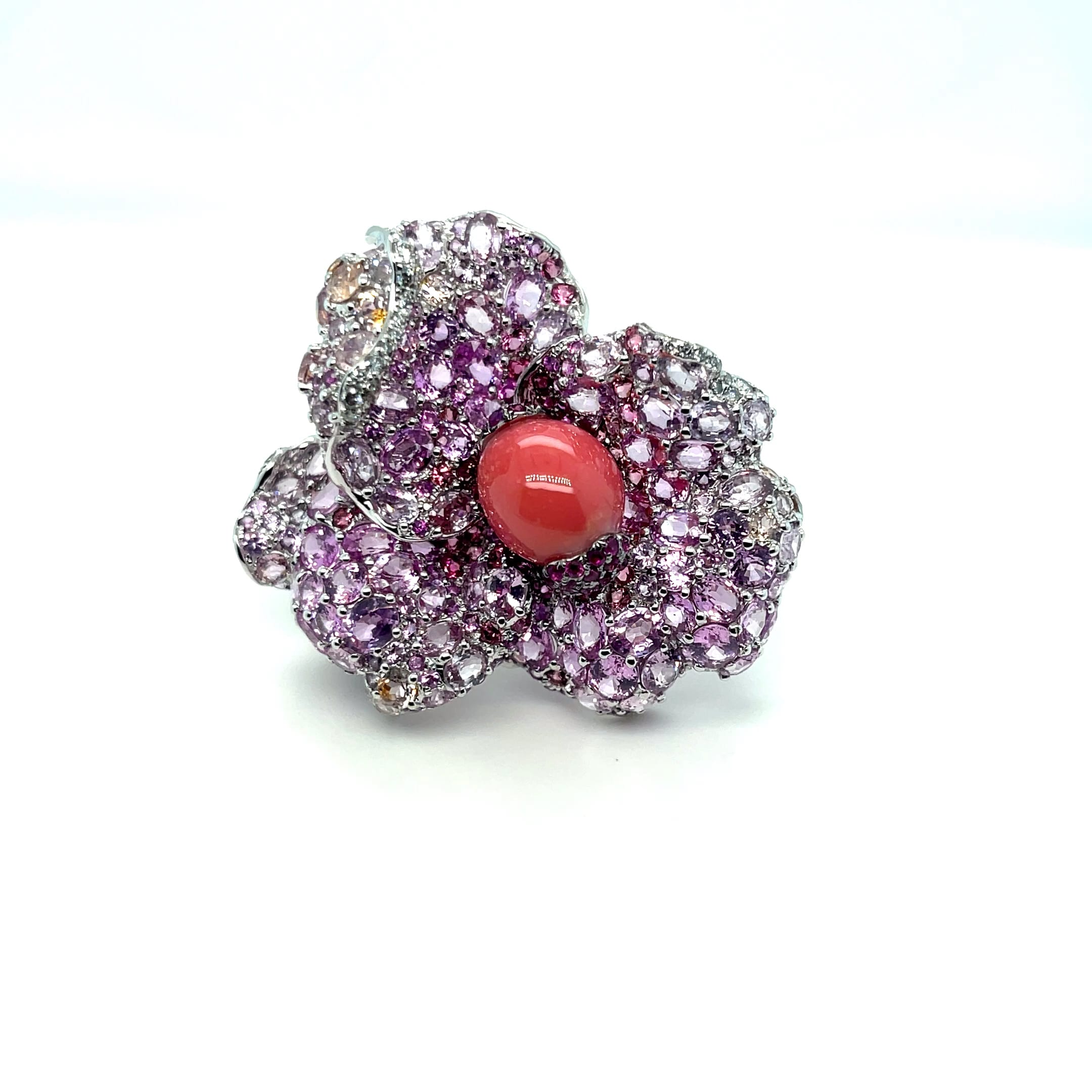 Royal Conch Pearl and Diamond Ring