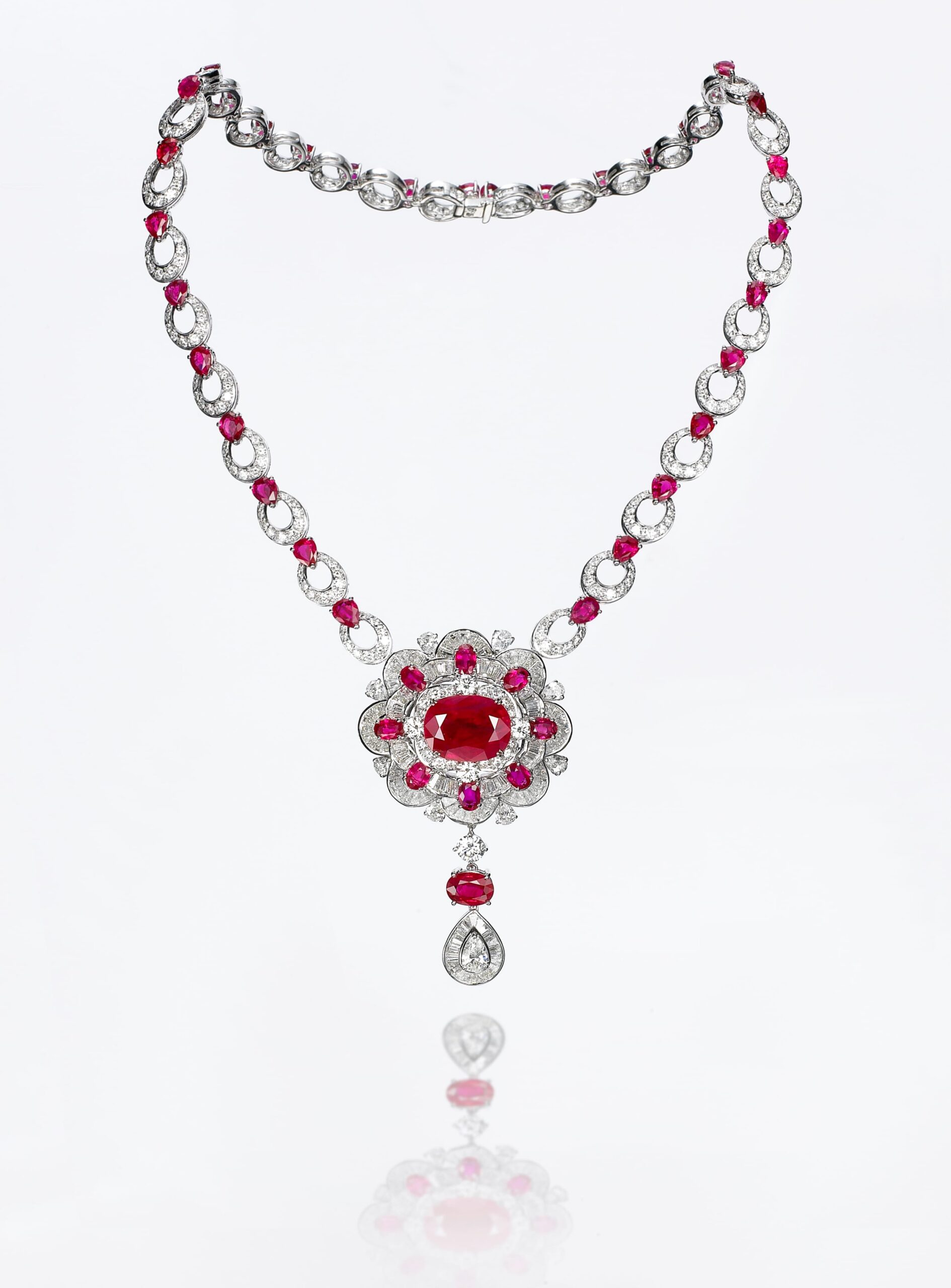 Ruby and Diamond Ruby Necklace