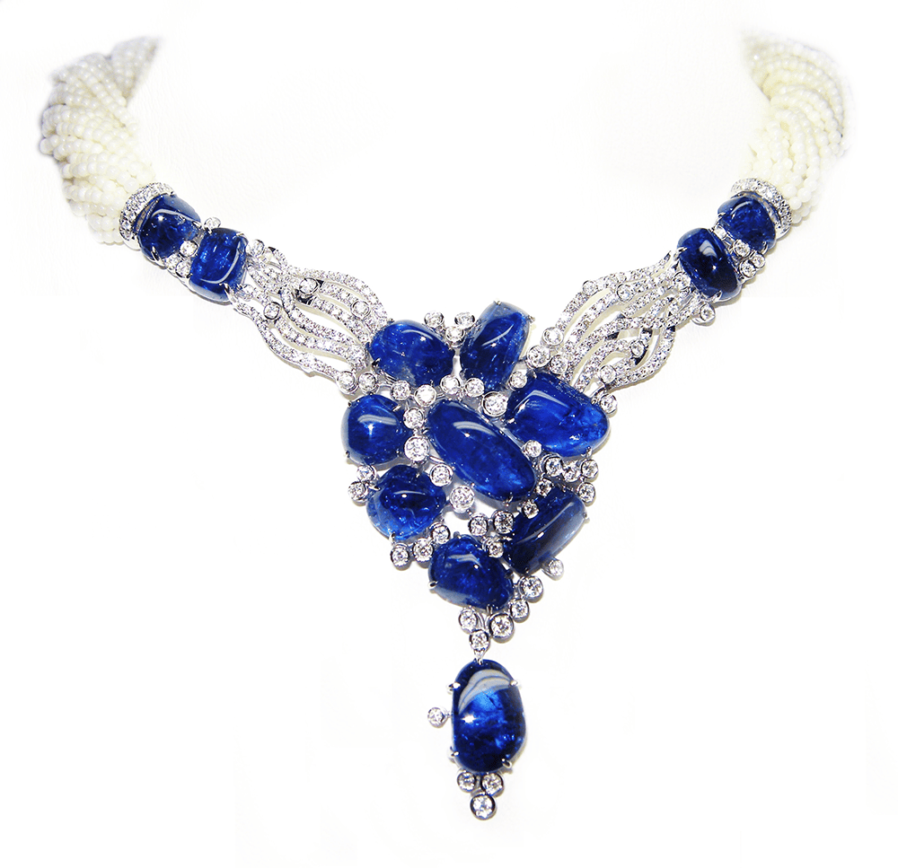 Royal Blue Sapphire Necklace