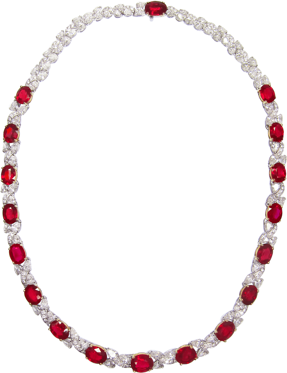 Ruby and Diamond Ruby Necklace